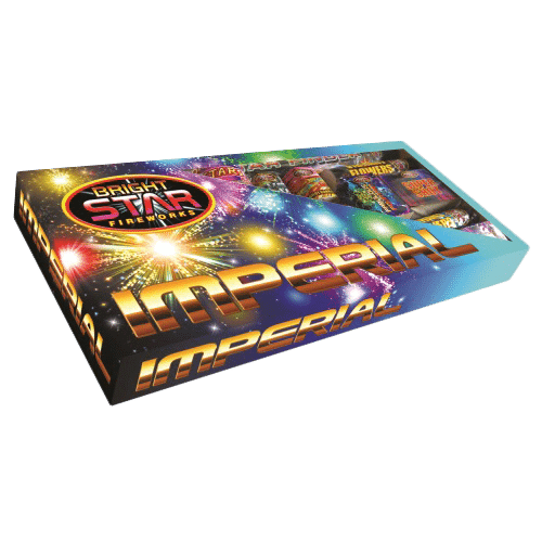 Imperial Box firework selection with high-quality, long-lasting aerial effects