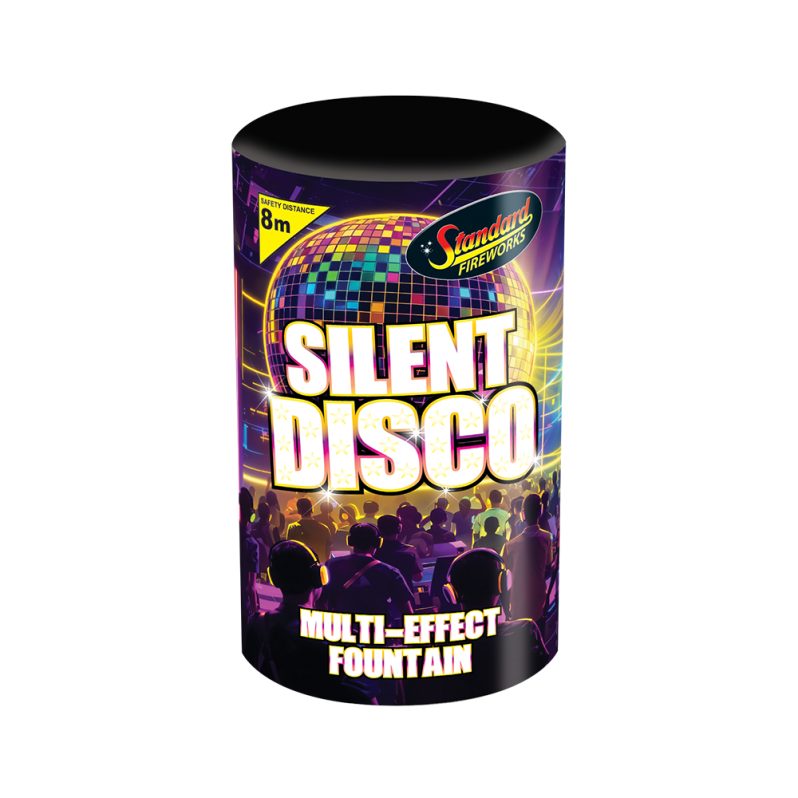 Silent Disco low-noise fountain with a colorful and quiet sparkling display.